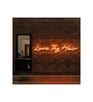 Love Thy Hair Yazılı Neon Tabela