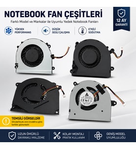 Asus ROG Strix G15 G513RE ile Uyumlu Fan Sol V2 (12V)