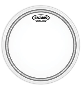 Evans B12EC2S EC2S Frosted 12 İnç Tom ve Trampet Derisi (Profesyonel) SST Teknolojili Çift Katman, Ringli Kontrol Sistemi ve Dengeli Susturma