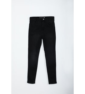Kadın Yüksek Bel Dar Paça Skinny Fit Antrasit Jean Pantolon