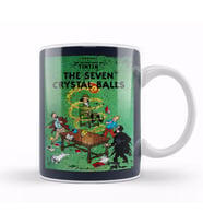 The Adventures Of Tintin The Seven Crystal Balls Vintage Style Cover Kupa Bardak Porselen