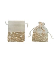 Kese çift çuval dantel kaplamalı 13*18cm p20-