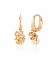 Yonca Altın Küpe 14 Ayar Rose Gold