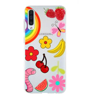 PrintiFy Samsung Galaxy A50S ile Uyumlu 1mm Slim Fit Water Color 5 Baskılı Şeffaf  Kılıf