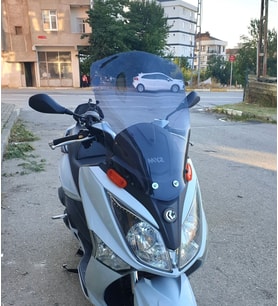 MOTOCAM SYM Joymax 250 İ Ön Cam 2013-2016 Model 65cm Füme Renkli 4mm ORTA BOYLU