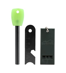 Survive Magnezyum Çubuğu Ateş Başlatıcı Çakmak Taşı