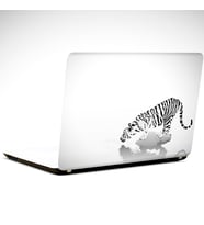 Kaplan Siyah Beyaz Laptop Sticker 15.4 inch (37X26CM)