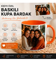 Kişiye Özel Fotoğraflı Kupa Bardak Çift Taraflı Baskı