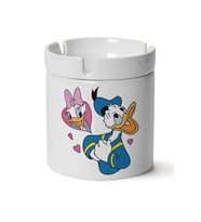 Donald Duck Baskılı Porselen Küllük Makinede Yıkanabilir