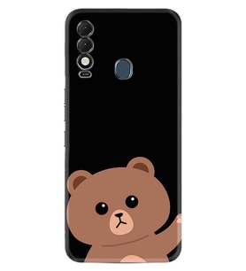 Tecno Spark 8T Kılıf Resimli Desenli Silikon Platinium Series Hello Bear 1905