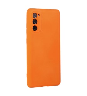 Samsung Galaxy S20 Fe Kılıf Nano İçi Kadife Silikon - Turuncu