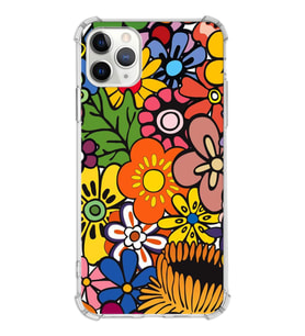 PrintiFy Apple iPhone 11 Pro Uyumlu Retro Color 2 Baskılı Şeffaf Köşe Korumalı Antişok Kılıf