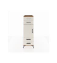 Kronos Dolap 2 Raflı 4 Çekmeceli Tek Kapaklı 44x59x134 Çam-Aytaşı
