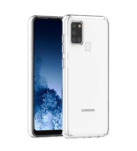 Galaxy A21S Kılıf Zore Coss Şeffaf Sert Silikon Kılıf (Renksiz)