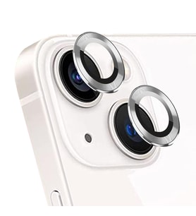 Microsonic Apple iPhone 13 Mini Tekli Kamera Lens Koruma Camı Gümüş