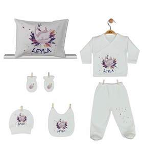 Pia Baby Gl 2201 İsme Özel Yastık Zıbın Set