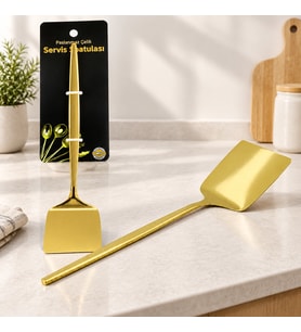 Northcity Altın Renk Metal Servis Spatula