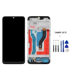 Tkgz - Samsung Galaxy A10S - SM-A107 Uyumlu Lcd Ekran Dokunmatik  - A - Kalite ÇITALI + TAMİR SETİ