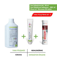 30 ml Yara İyileştirme Jeli + 500 ml Yara İyileştirme Solüsyonu + Actomins Woun-Vit   3'lü Set