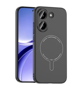 Lexroo Xiaomi Poco X8 Pro Kılıf M-Safe Şarj Özellikli Kamera Korumalı Elio Sert PC Kılıf - Siyah