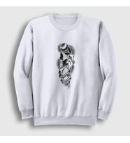 Presmono Unisex Beyaz Eye Keeper Sweatshirt 289641tt