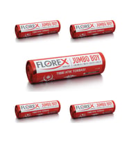 FLOREX - TIBBİ ATIK ÇÖP POŞETİ JUMBO 80X110 BASKILI KIRMIZI 10 YAPRAK - 5 RULO
