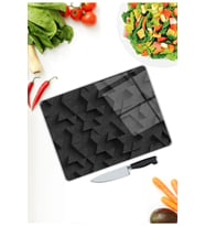 Siyah  Cam Kesme  ve Sunum Tahtası  25 Cm X 35 Cm