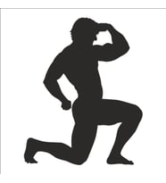 BODY GYM FOLYO STİCKER 100cm Uzunluk (Karışık)