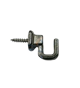 Vidalı Kanca, Askı Küçük - 15x18mm, Nikel - 100 Adet