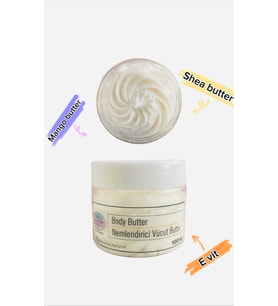 Nemlendirici Vücut Butter/ Body Butter (Aşırı Hassas Ciltlere, Renksiz aromasız)100ml