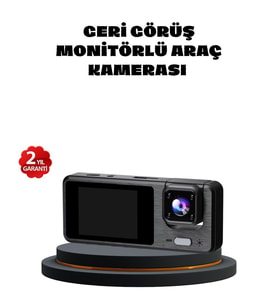 Northcity 3 Kameralı Araç DVR 1080P Ön + HD Arka + İç Kamera Döngü Kayıt 2’’ Ekran - Gelişmiş Güvenlik Sistemi