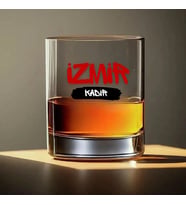 Kişiye Özel İl/Memleket Temalı Viski Bardağı - İsme Özel Şehir Tasarımlı Kadeh
