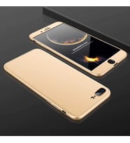 Apple iPhone 8 Plus Kılıf Zore Ays Full Koruma Kılıf (Gold)