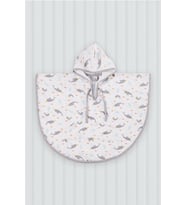 tinylamb Unicorn Fish Bambu - Pamuk Kapşonlu Müslin Panço (Standart)