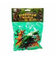 0710 Dinozorların Dünyası Poşetli Hayvan Oyun Seti Orta Boy