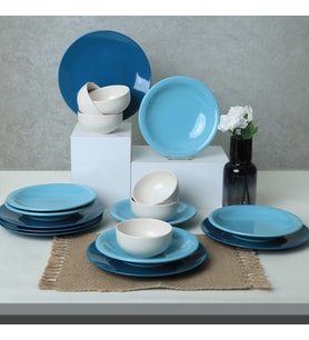 Keramika Blue Mix Yemek Takımı 18 Parça 6 Kişilik 031-413-420