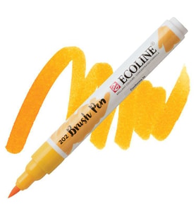Talens Ecoline Brush Pen Fırça Uçlu Kalem 202 Deep Yellow 