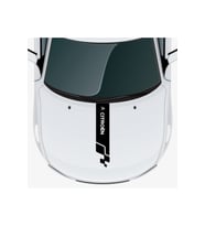 Citroen C1 İçin Uyumlu Aksesuar Oto Kaput Şerit Sticker 60*15 Cm
