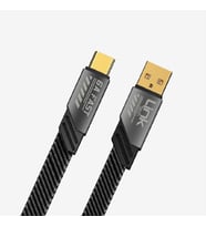 K470 Mecha Stil 120cm 6A USB-A › Tip-C Hızlı Şarj Kablosu (Gri)