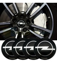 Opel Logo Jant Göbeği 56 mm Metal 3M Yapışkanlı 4 Adet Yüksek Kalite