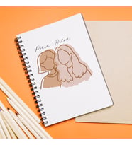 Kız Arkadaş Tasarımlı Defter  Kişiye Özel