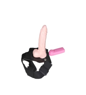 OdinsShop 18 cm Belden Bağlamalı İçi Boş Titreşimli Protez Penis