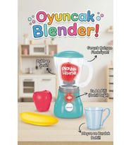 Sesli Işıklı Gerçek Fonksiyonlu Oyuncak Blender Seti Meyve ve Bardak Aksesuarlı
