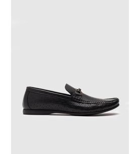 Hakiki Deri Siyah Erkek Loafer