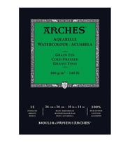 Arches Suluboya Defteri Cold Press Natural White 300 gr 26x36 cm 12 Sayfa 