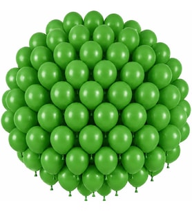 Yeşil Renk Lateks Pastel Balon (30 cm) - 100 Adet