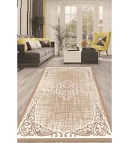 Dijital Kaymaz Taban Yıkanabilir Modern Renkli Salon Halısı Mutfak Halısı Yolluk ND-HT-523 (Kahverengi)