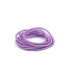 SPELT Şarj Aleti Kablosu Kablo Kordon Koruyucu Spiral Sarma Kılıf Koruma Mor Purple Shine