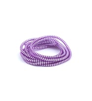 SPELT Şarj Aleti Kablosu Kablo Kordon Koruyucu Spiral Sarma Kılıf Koruma Mor Purple Shine