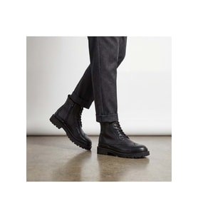 Gianni Maggi 2923 - İçi Dışı Hakiki Deri Brogue Detaylı EVA Taban Erkek Postal Bot - KAHVERENGİ - 44